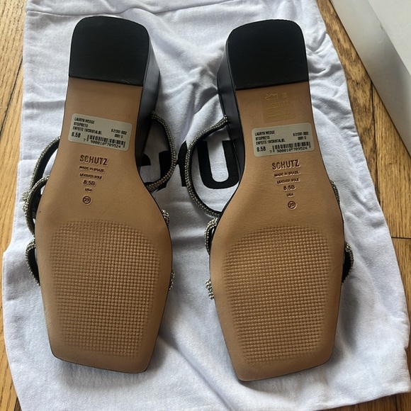 Schutz Lauryn crystal strappy wedge sandals - NEW WITH BOX - Picture 8 of 8